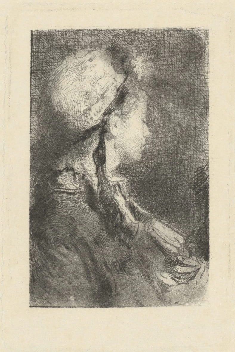 La moglie dell'artista di profilo - The Ahmanson Foundation, National Gallery of Art